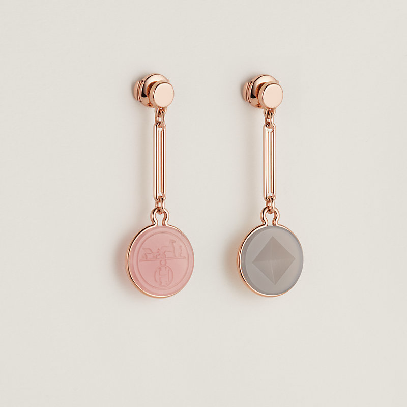 （HERMES）Ex-Libris earrings, very small model Hermès Ex-Libris earrings, small model | Hermès Mainland China